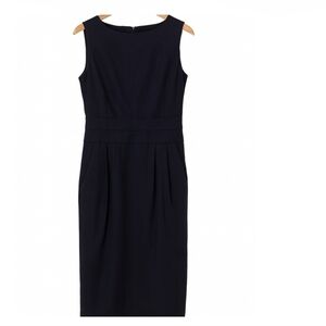 Lafayette 148 New York Felted Sheath Dress Bkack Size 8